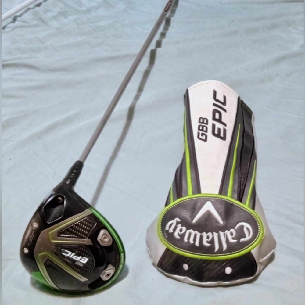 Callaway Driver Great BIG Berth EPIC SUBZERO 10.5° Flex W Shaft and Cover